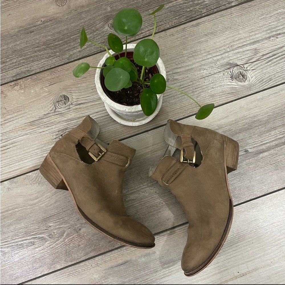 Seychelles Leather Buckle Ankle Boots